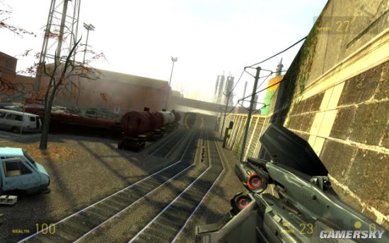 玩家自制《半条命2》滑墙Mod：飞檐走壁徒步追火车