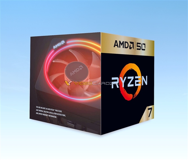 50周年纪念版锐龙7 2700X产品图曝光：AMD CEO亲笔签名