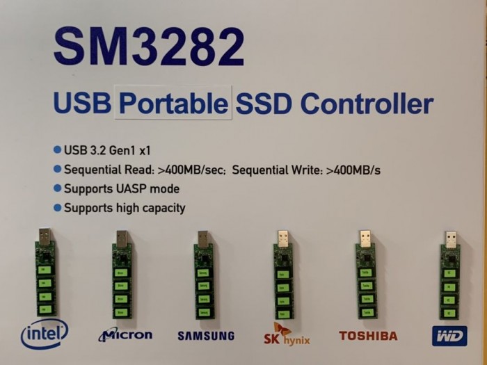 慧荣推出单芯片可携式SSD主控 连续读写大于400MB/s