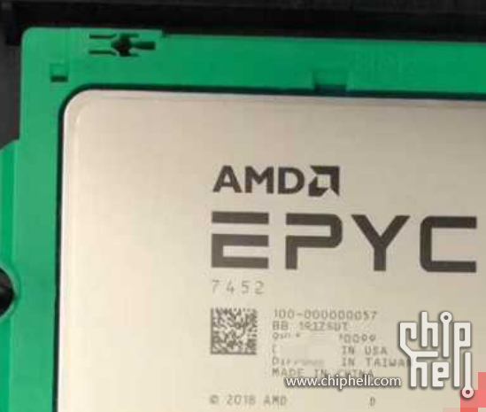 AMD 7nm 32核霄龙7452跑分曝光：对比Intel 20核至强