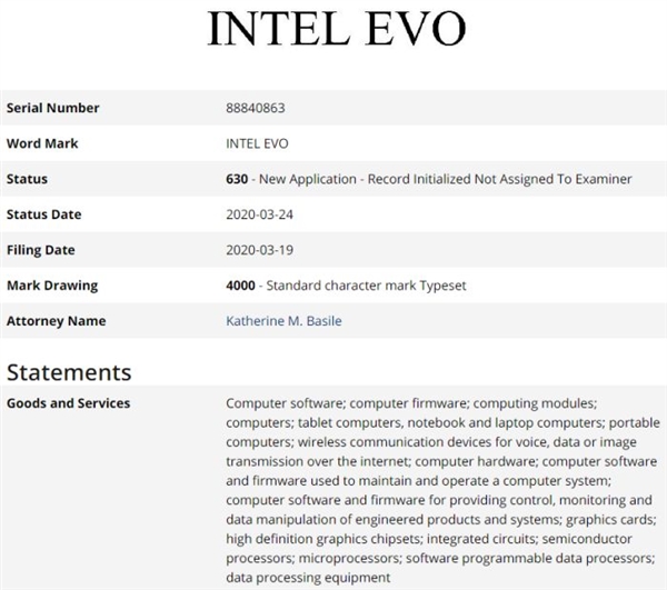 Xe架构独显就要用它？Intel悄悄注册EVO商标