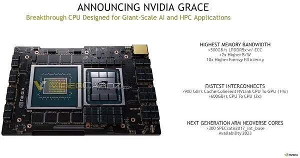 NVIDIA发布首款Arm服务器CPU！命名“格蕾丝”  取自编译语言之母