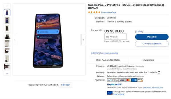 全球首款Android 13旗舰！谷歌Pixel 7工程机上架：卖3400元