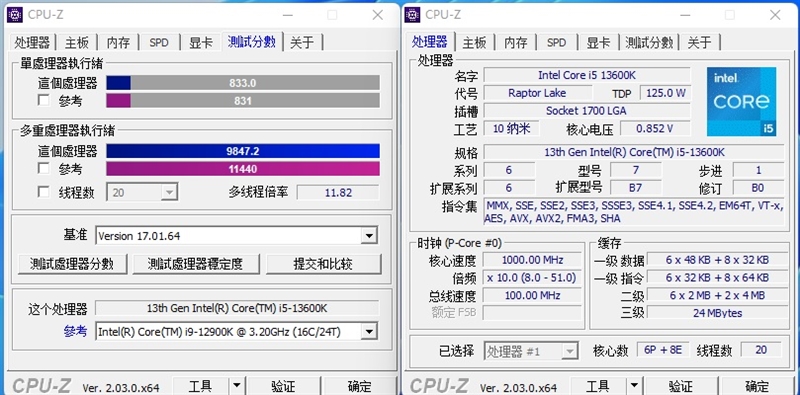 酷睿i5-13600K、锐龙7 7700X生产力和游戏全方位对比：Intel完胜