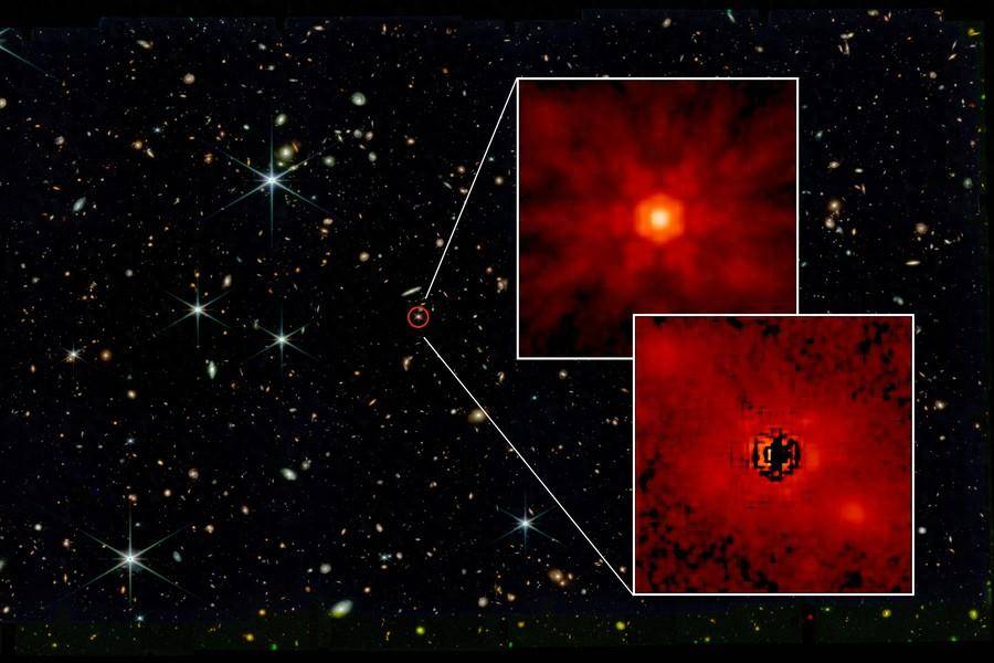 麻省理工的天文学家观测到古老类星体周围难以捉摸的恒星光 