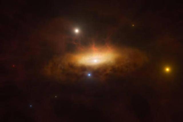 宇宙巨兽醒来！天文学家首次观测到超大黑洞苏醒，开始吞噬周围物质 