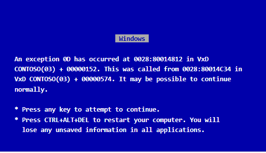 Windows蓝屏起源官方揭秘：3个人写了3种 包括CEO鲍尔默