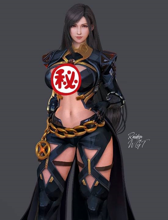 3D区博主晒蒂法全新美图：穿上其他游戏角色的衣服