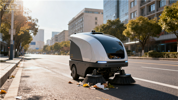 又一职业危险了 无人环卫机器人开始大规模投用:效率提升近10倍