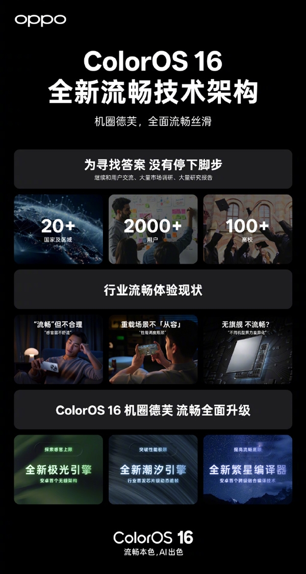 ColorOS 16阶段性爆料总结：拥有安卓首个跨级融合编译技术