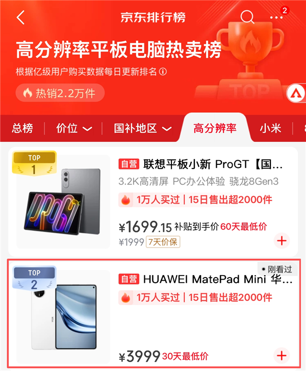 年度爆款小平板!华为MatePad Mini 典藏版正式开售:给高端用户一个新选择