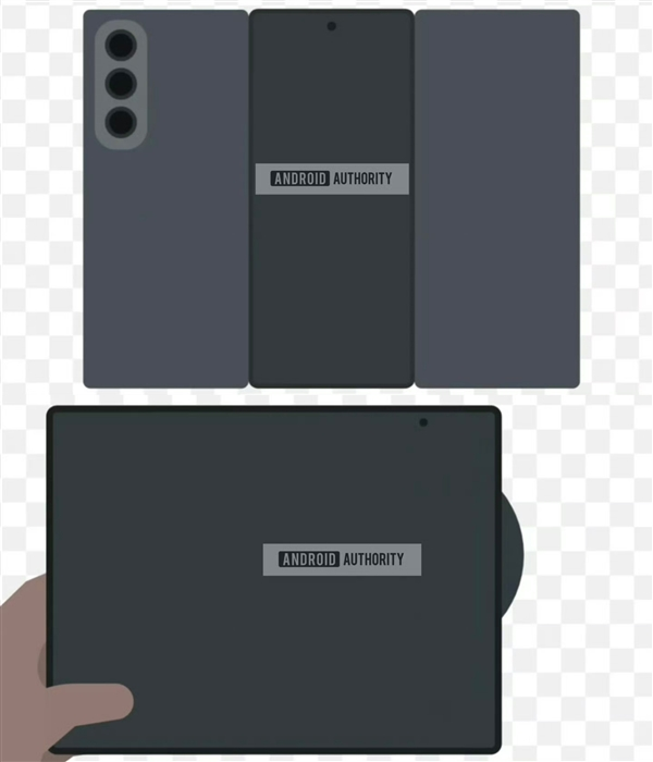 华为Mate XT唯一对手!三星首款三折叠Galaxy Z TriFold现身