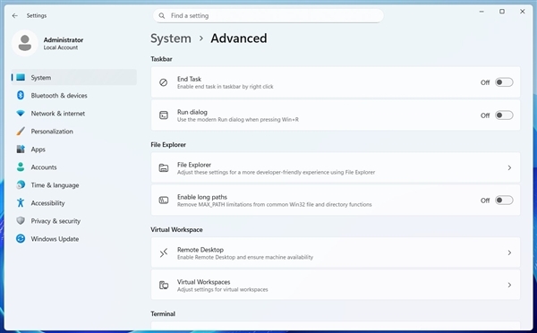 微软Windows运行窗口大更新！提前启用方法来了
