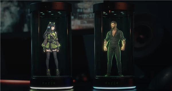 雷蛇发布全息AI助手:装杯的小女孩 能陪你打游戏