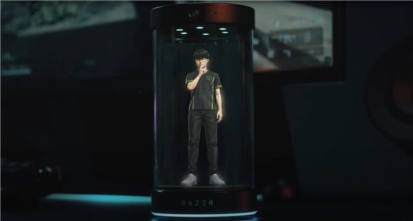 雷蛇发布全息AI助手:装杯的小女孩 能陪你打游戏