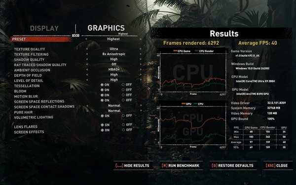 英特尔锐炫B390游戏实测 相当惊艳的游戏体验