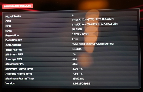 英特尔锐炫B390游戏实测 相当惊艳的游戏体验