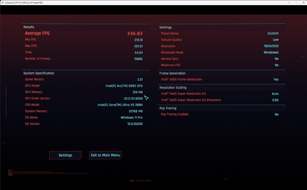 英特尔锐炫B390游戏实测 相当惊艳的游戏体验