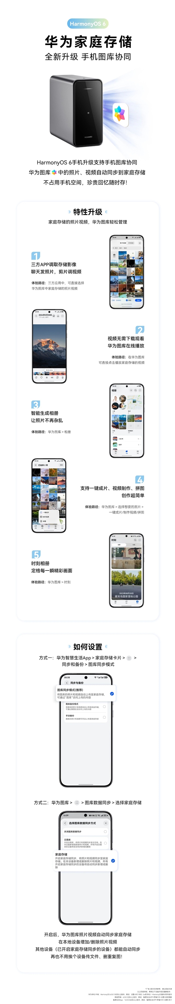 鸿蒙6加持!华为家庭存储打破APP限制 NAS照片视频随便用