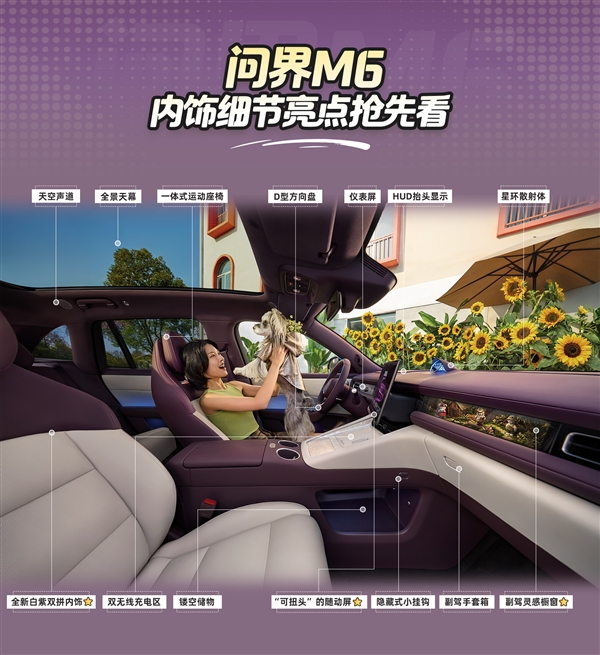 提前锁定大爆款 问界M6内饰曝光：吸引年轻人稳了