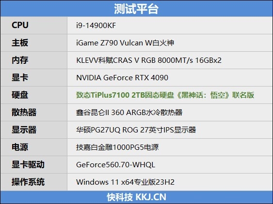 强强联手 天命之选！长江存储致态TiPlus7100 2TB SSD《黑神话：悟空》联名版评测