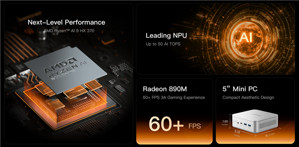 铭凡正式发布AMD Zen5迷你机EliteMini AI370：首发有重大福利